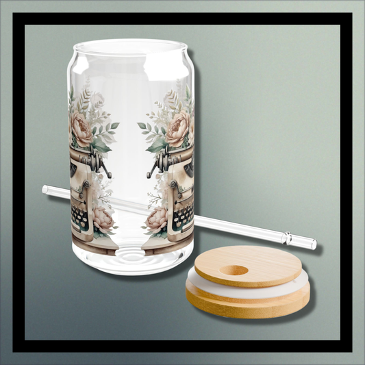 The Writer's Bloom Glass